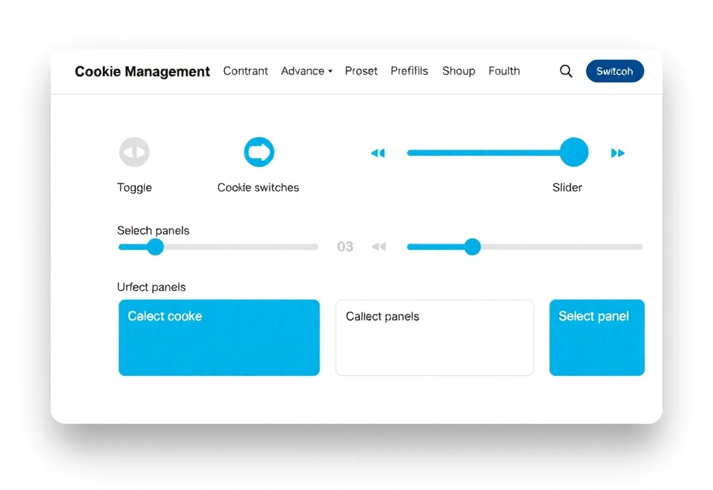 Cookie management interface concept